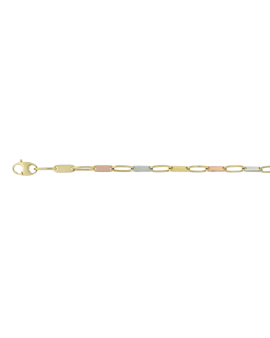 18CT Y/G TRI TONE PLINK NKLT